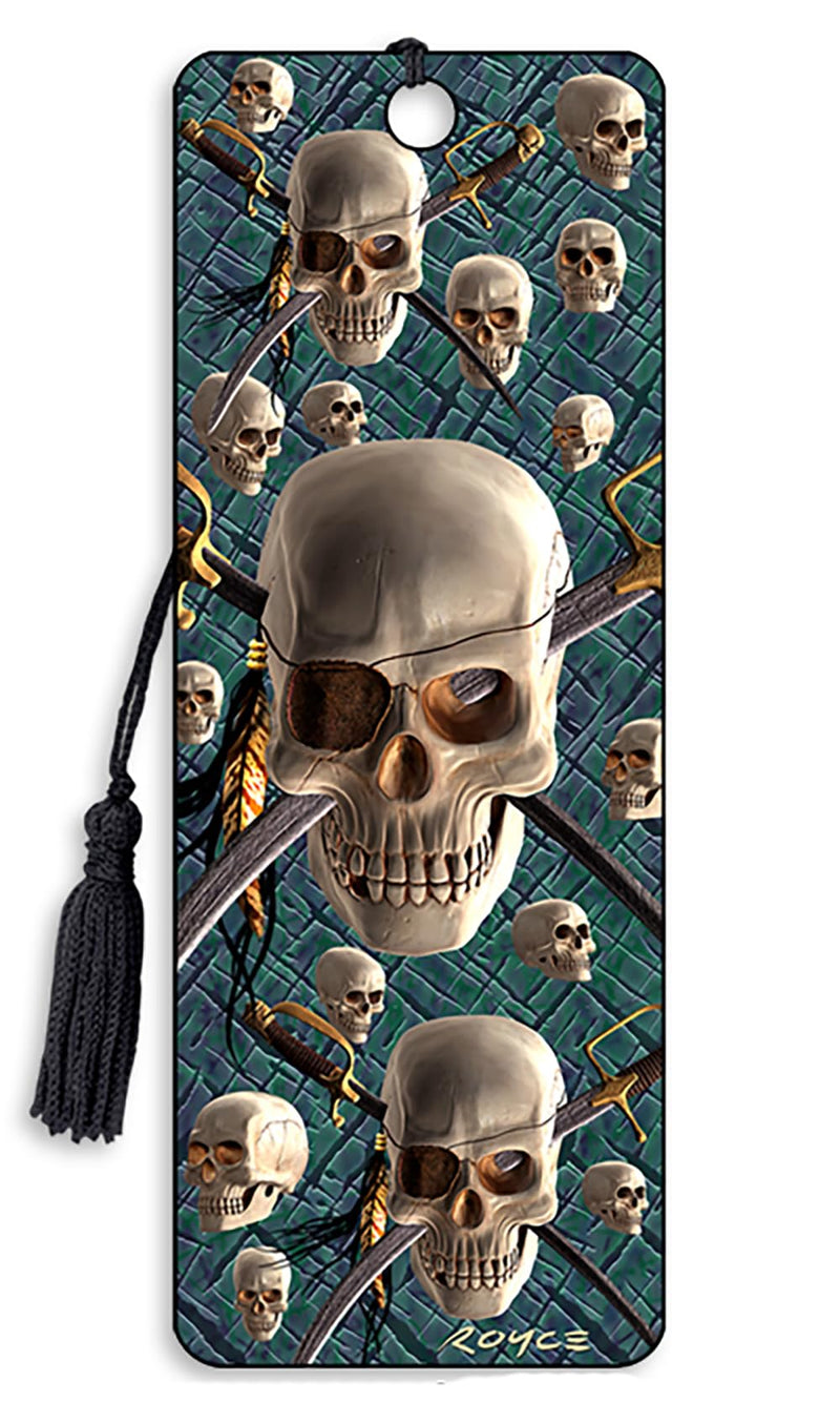 3D Bookmark - Skull and Swords 'Patch' - Cheatwell Games