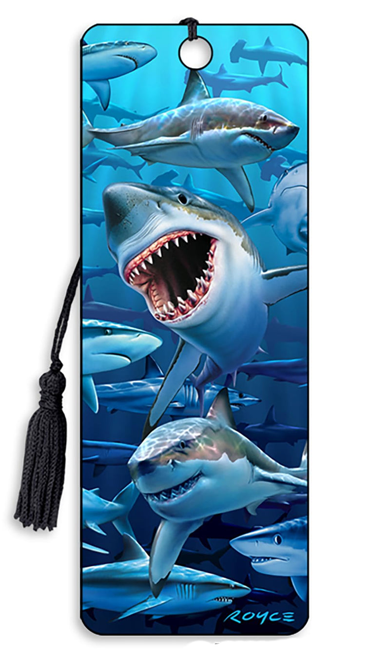 3D Bookmark - Sharks - Cheatwell Games
