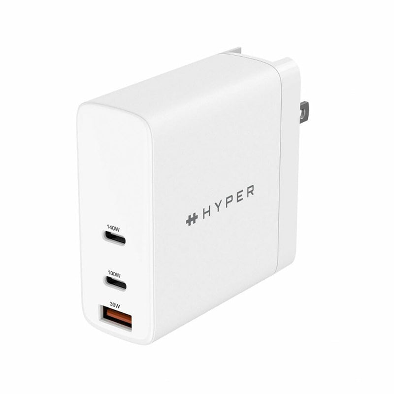 Hyper USB C Gan Wall Charger 140W, Multi-port, Portable, Compatible with MacBook, USB-C Laptop, iPhone and more