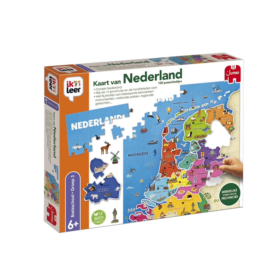 Jumbo - I Learn Map of The Netherlands - Educational Game from 5 Years