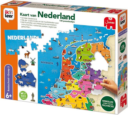 Jumbo - I Learn Map of The Netherlands - Educational Game from 5 Years