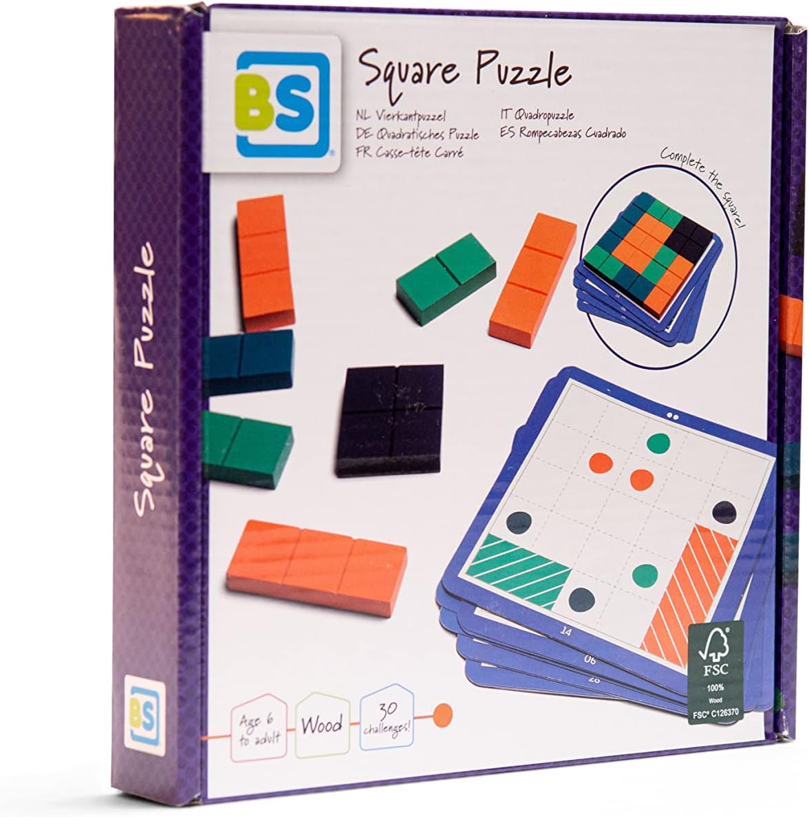 BS Toys GA451 Square Puzzle, 20 x 3.5 x 20 centimetres