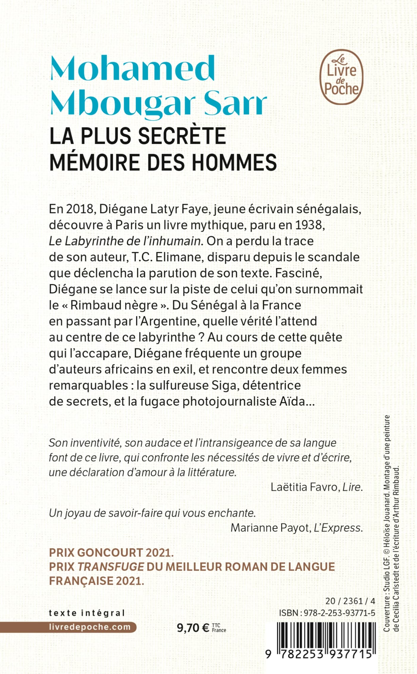 La Plus secrète mémoire des hommes: Roman