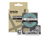 Epson Etikettenkassette, mattes Beschriftungsband LK-5TBJ schwarz auf transparent, langlebiges Band für Epson LabelWorks Etikettendrucker, wasser- & verschleißfest, 8 m x