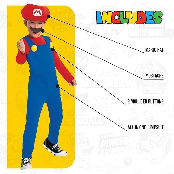 DISGUISE Princess Peach Fancy Dress Costume