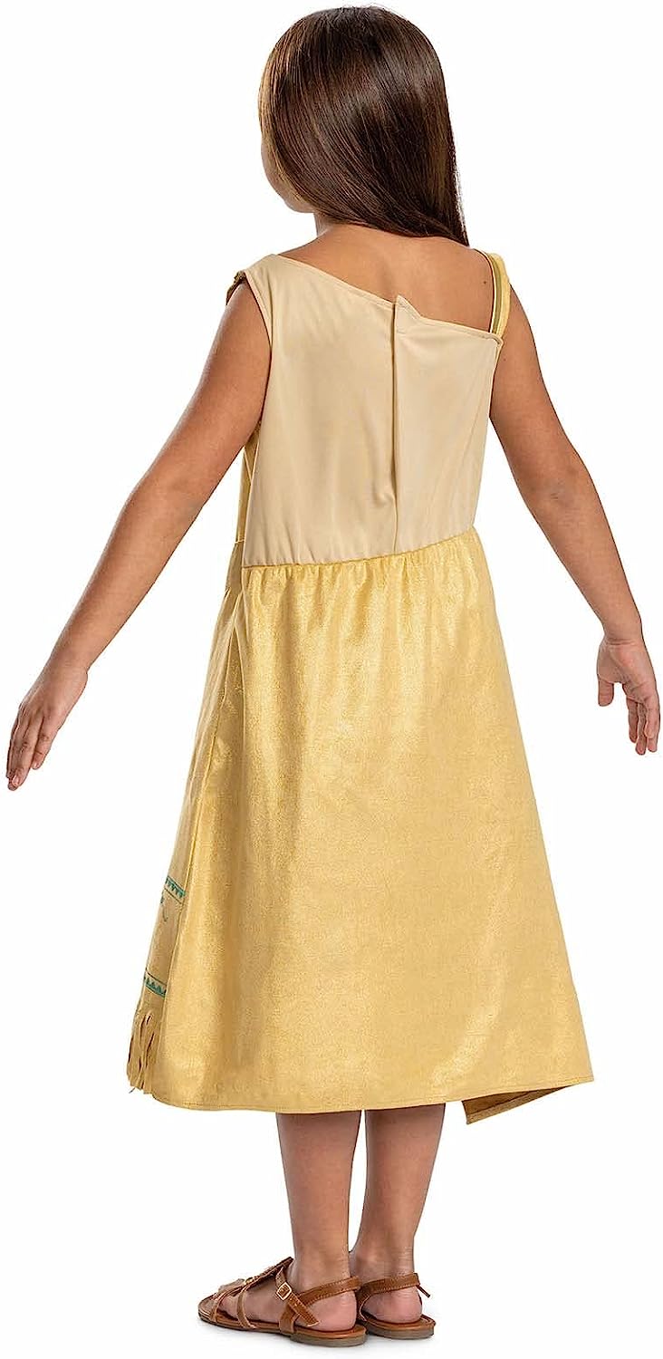 Disney Official Deluxe Pocahontas Costume Kids, Native American Princess Dress Costume for Kids Available in Sizes S and M