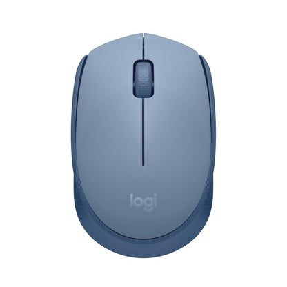Logitech M171 Wireless Mouse for PC, Mac, Laptop, 2.4 GHz with USB Mini Receiver, Optical Tracking, 12-Months Battery Life, Ambidextrous - Grey