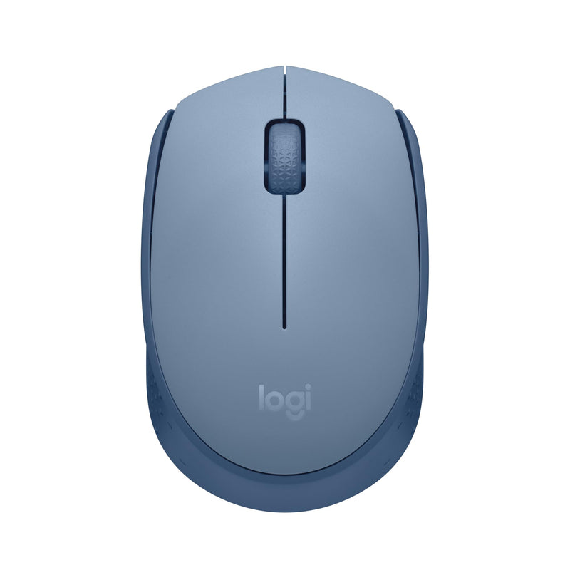 Logitech M171 Wireless Mouse for PC, Mac, Laptop, 2.4 GHz with USB Mini Receiver, Optical Tracking, 12-Months Battery Life, Ambidextrous - Grey