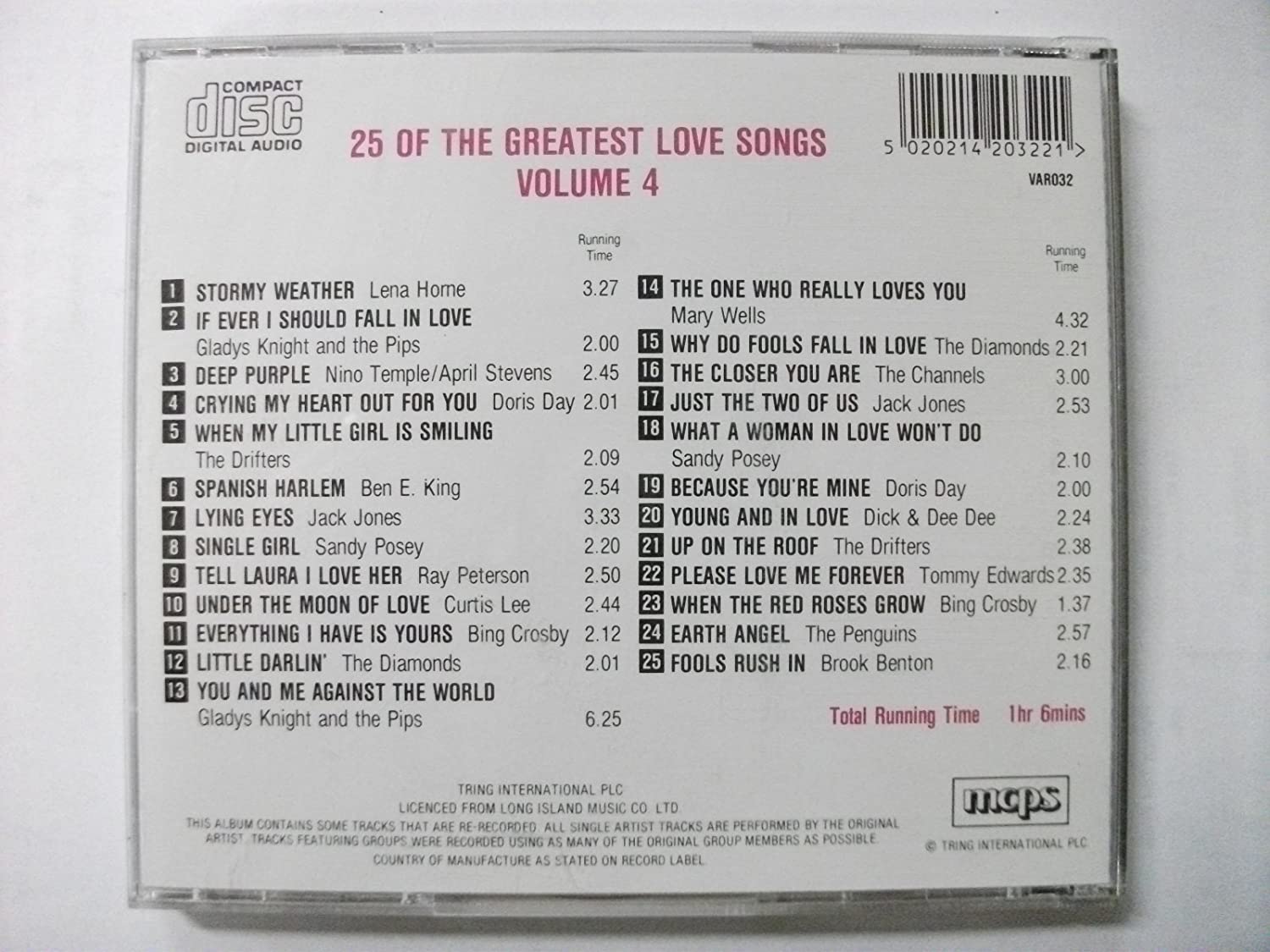 25 of the Greatest Love Songs Vol. 4