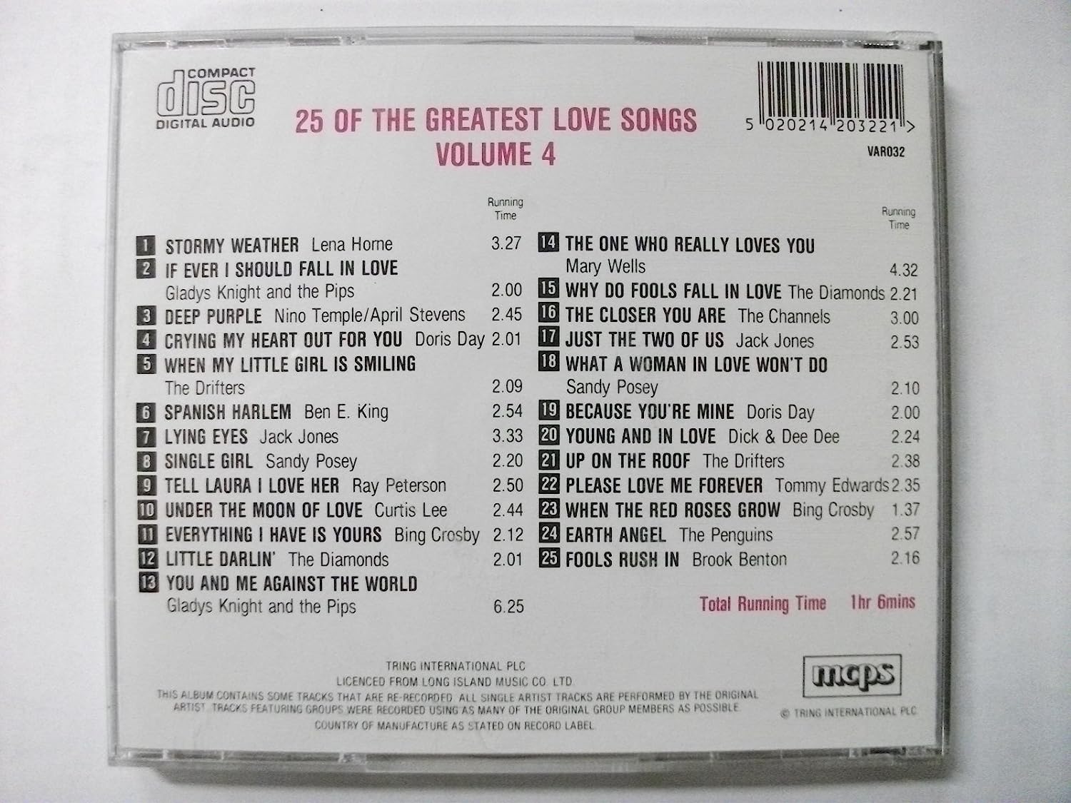 25 of the Greatest Love Songs Vol. 4