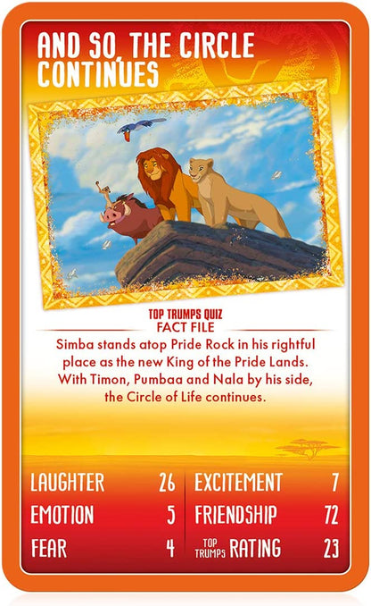 Top Trumps The Lion King Specials Card Game