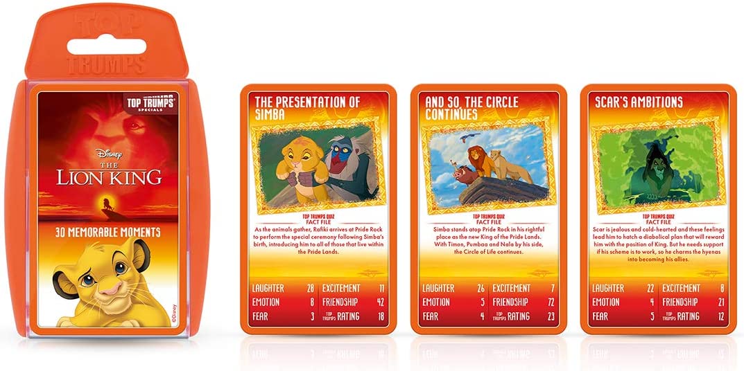 Top Trumps The Lion King Specials Card Game