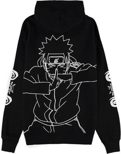 Difuzed Naruto Shippuden - Herren Männer Jungen Zipper Hoodie