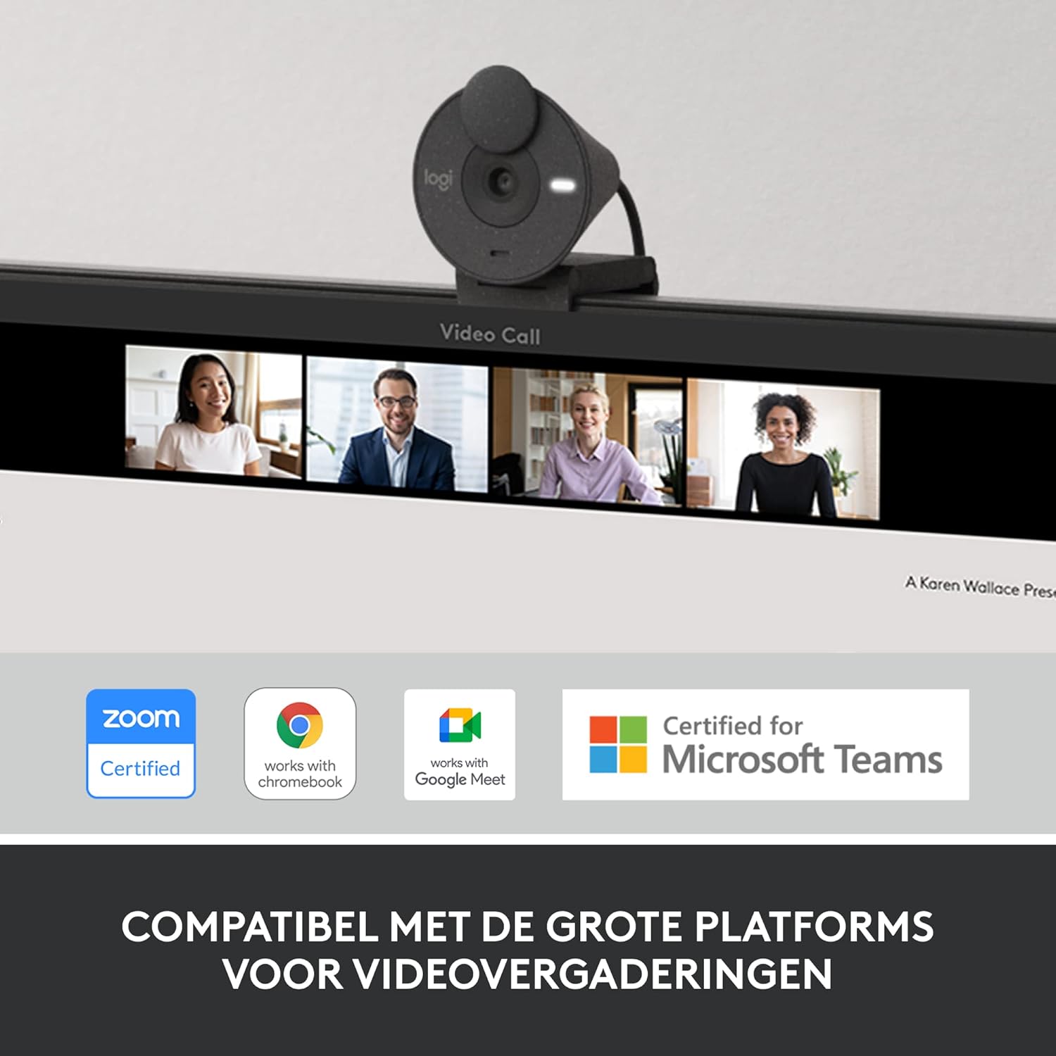 Logitech Brio 300 Full HD Webcam with Privacy Shutter, Noise Reduction Microphone, USB-C, Ceritified for Zoom, Microsoft Teams, Google Meet, Auto Light Correction, Streaming Webcam - Graphite