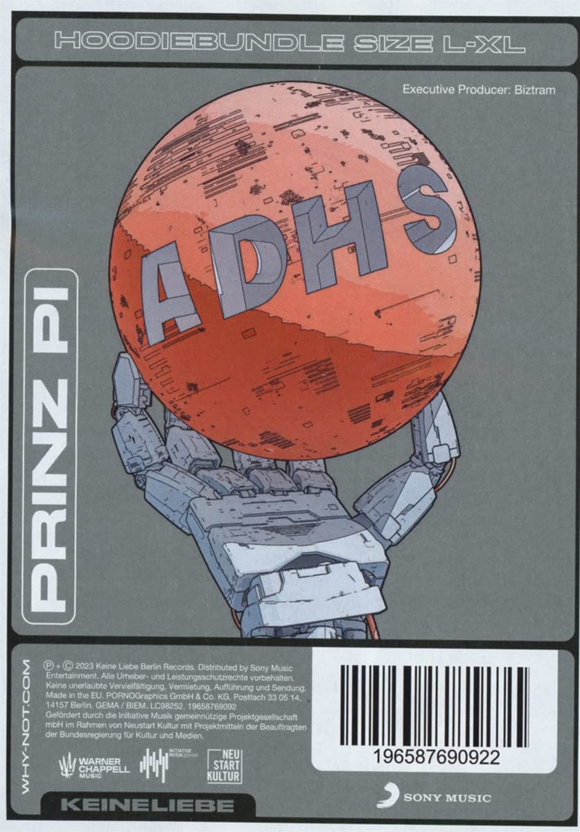 Adhs Hoodie l-Xl)