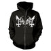 MAYHEM - DE MYSTERIIS DOM SATHANAS BLACK Hooded Sweatshirt with Zip XX-Large