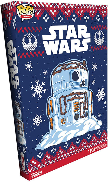 Funko Pop! Boxed Tee: Star Wars Holiday - R2-D2 Snowman - XL