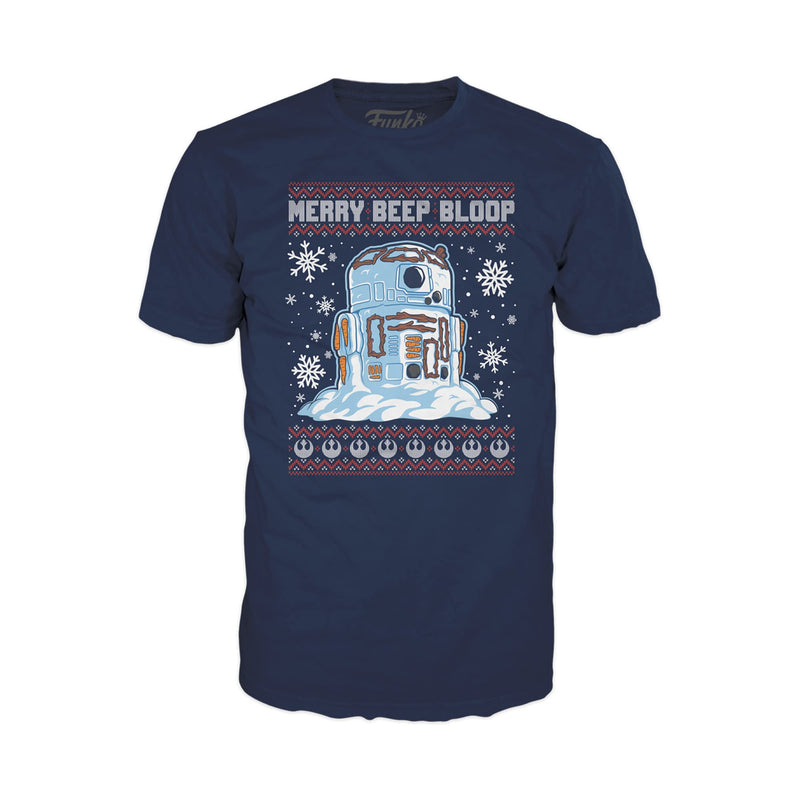 Funko Pop! Boxed Tee: Star Wars Holiday - R2-D2 Snowman - XL