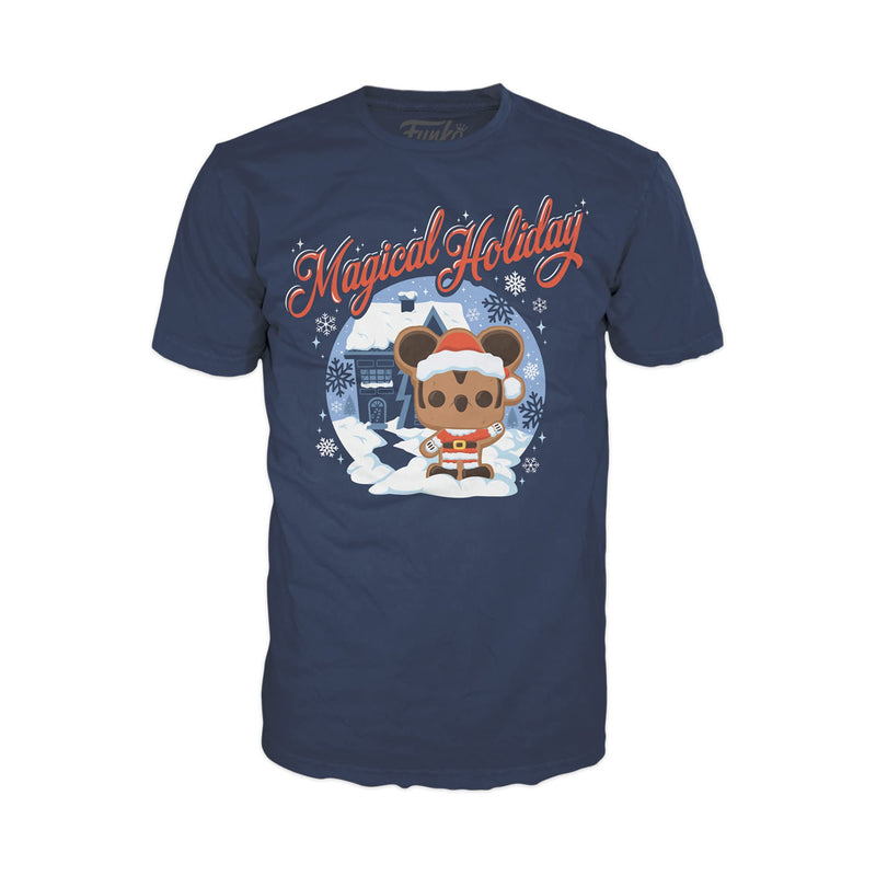 Funko Pop! Boxed Tee: Disney Holiday - Santa Mickey - M