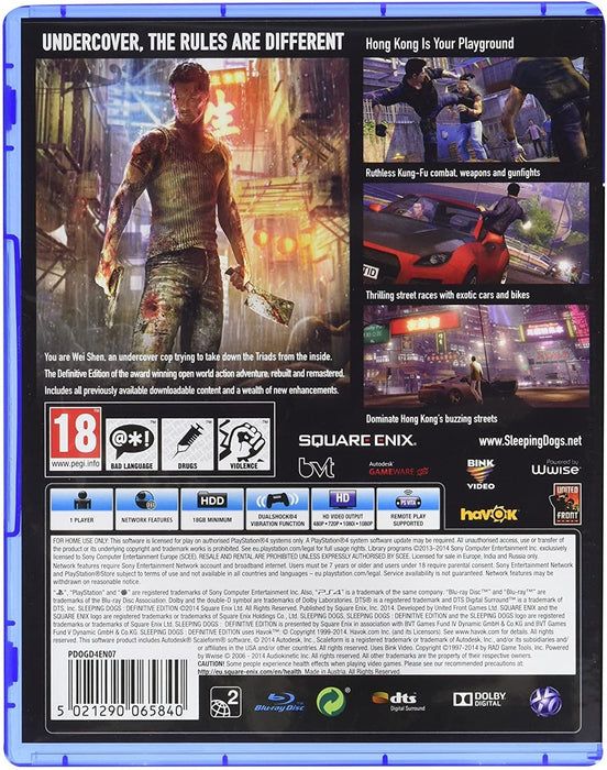 Sleeping Dogs: Definitive Edition (Ps4