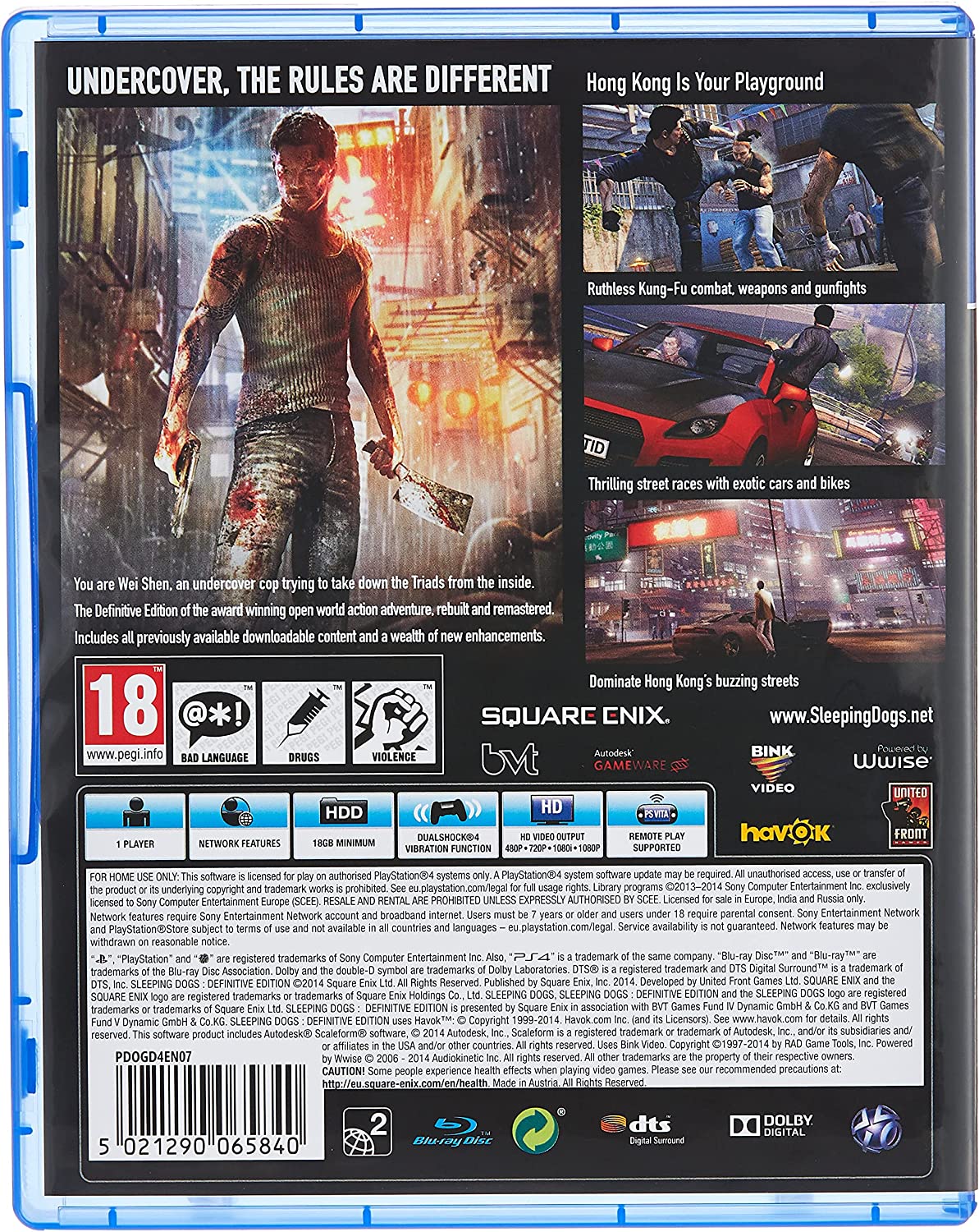 Sleeping Dogs: Definitive Edition (Ps4