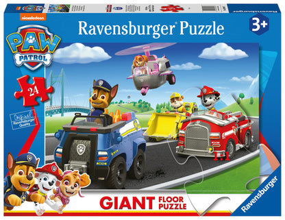 Ravensburger Paw Patrol Shaped Giant Floor Jigsaw Puzzle for Kids Age 3 Years Up - 24 Pieces