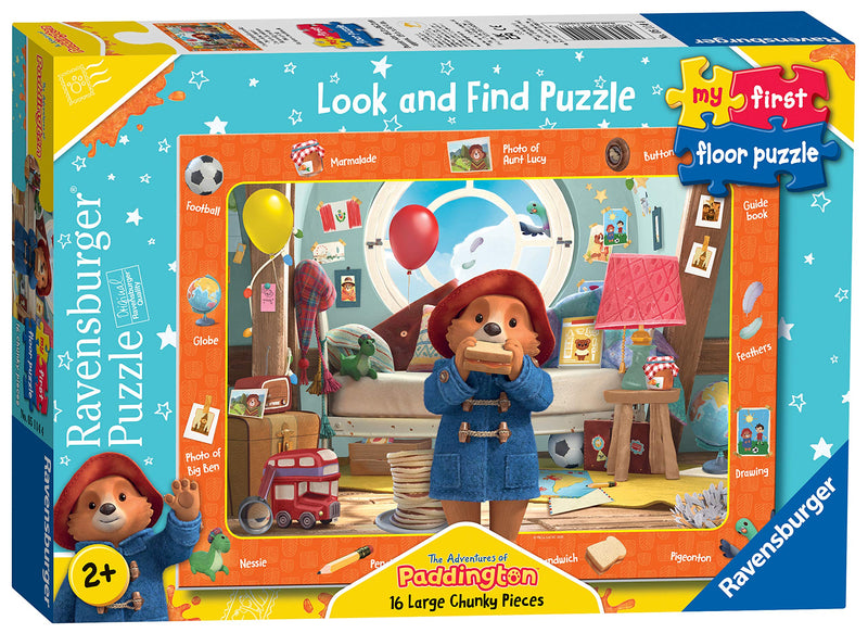 Ravensburger The Adventures of Paddington - My First Floor Puzzle - 16 Piece Jigsaw Puzzles for Kids - Educational Toddler Toys Age 24 Months and Up (2 Years Old