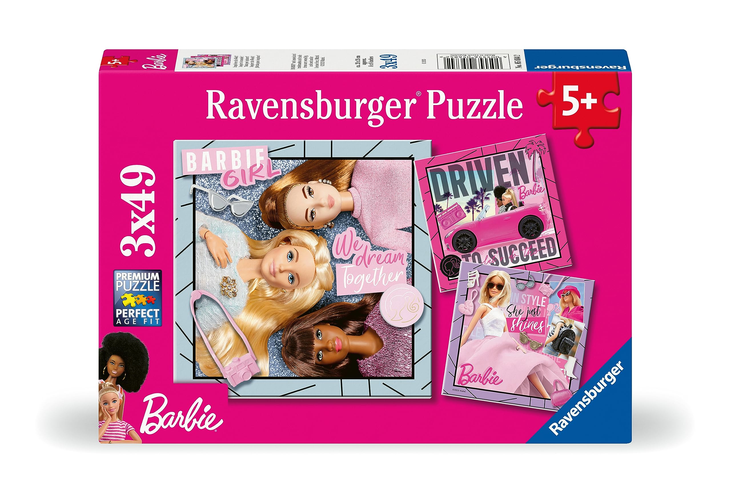 Ravensburger Puzzle Puzzle en 2D, Color Black (Barbie 05684 2