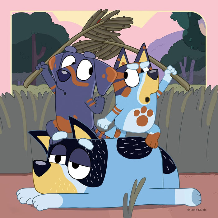 Ravensburger Bluey Toys - 3x 49 Piece Jigsaw Puzzles for Kids Age 5 Years Up