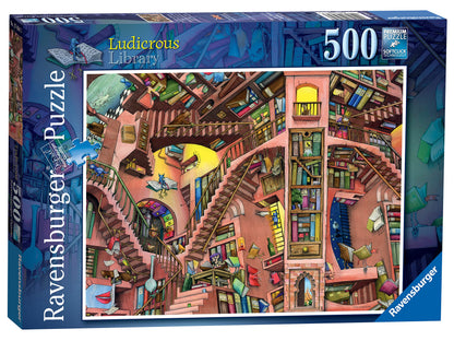 Ravensburger Colin Thompson The Ludicrous Library 500 Piece Jigsaw Puzzle for Adults and Kids Age 10 Years Up