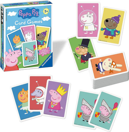 Ravensburger Peppa Pig Card Game for Kids Age 3 Years and Up - 4 Different Family Games Snap, Happy Families, Swap and Pairs