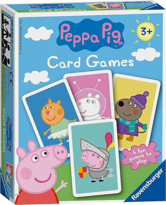 Ravensburger Peppa Pig Card Game for Kids Age 3 Years and Up - 4 Different Family Games Snap, Happy Families, Swap and Pairs
