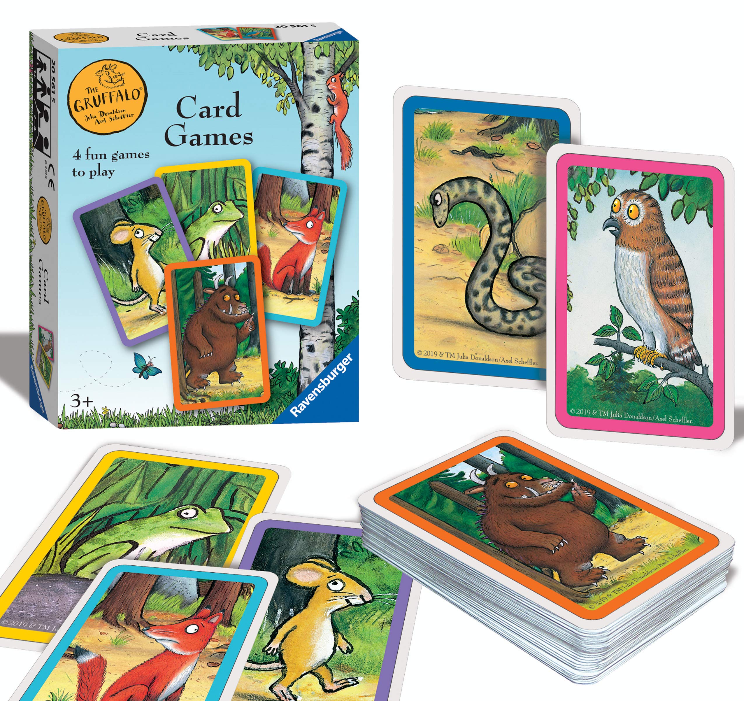 Ravensburger The Gruffalo - Gioco di carte per bambini dai 3 anni in su, a scatto, famiglie felici, scambio o coppie, giocattolo Gruffalo Gioco di carte Gruffalo, Ravensburger Le Jeu de Cartes Gruffalo pour Enfants à partir de 3 Ans – Snap, Families, Écha