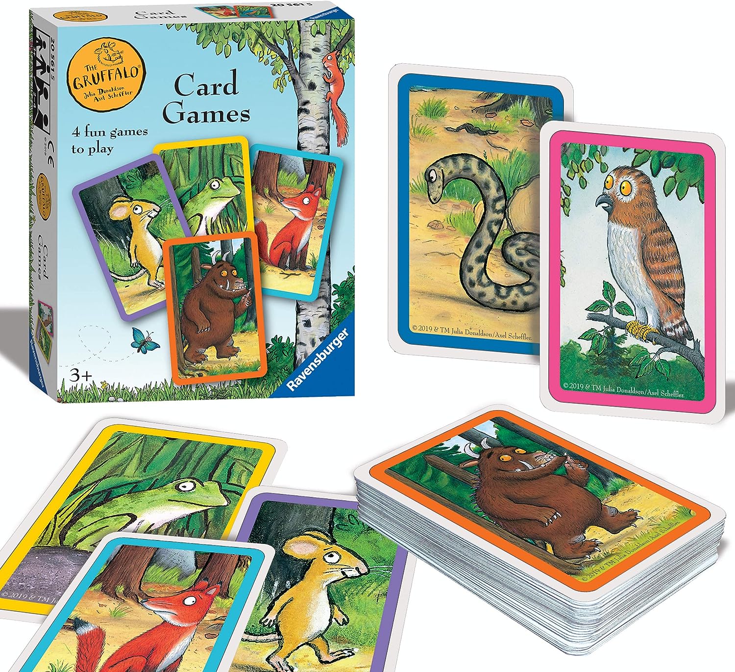 Ravensburger The Gruffalo - Gioco di carte per bambini dai 3 anni in su, a scatto, famiglie felici, scambio o coppie, giocattolo Gruffalo Gioco di carte Gruffalo, Ravensburger Le Jeu de Cartes Gruffalo pour Enfants à partir de 3 Ans – Snap, Families, Écha