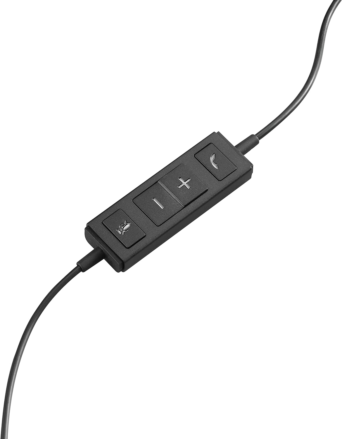Logitech H570e Wired Headset, Stereo Headphones with Noise-Cancelling Microphone, USB, In-Line Controls with Mute Button, Indicator LED, PC/Mac/Laptop - Black