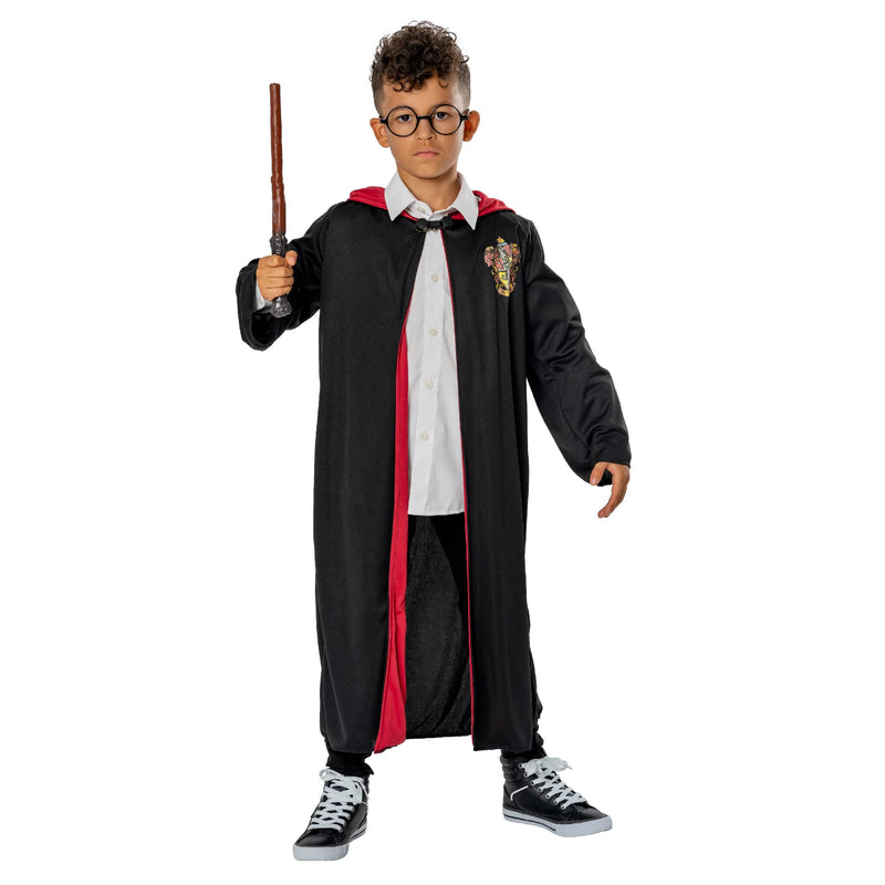 Rubie's Official Harry Potter Pack Gryffindor Robe, Wand and Glasses Child's Costume - One Size