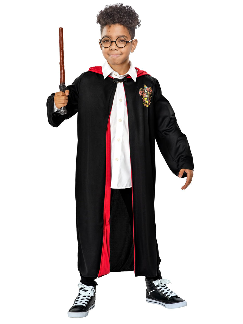 Rubie's Official Harry Potter Pack Gryffindor Robe, Wand and Glasses Child's Costume - One Size