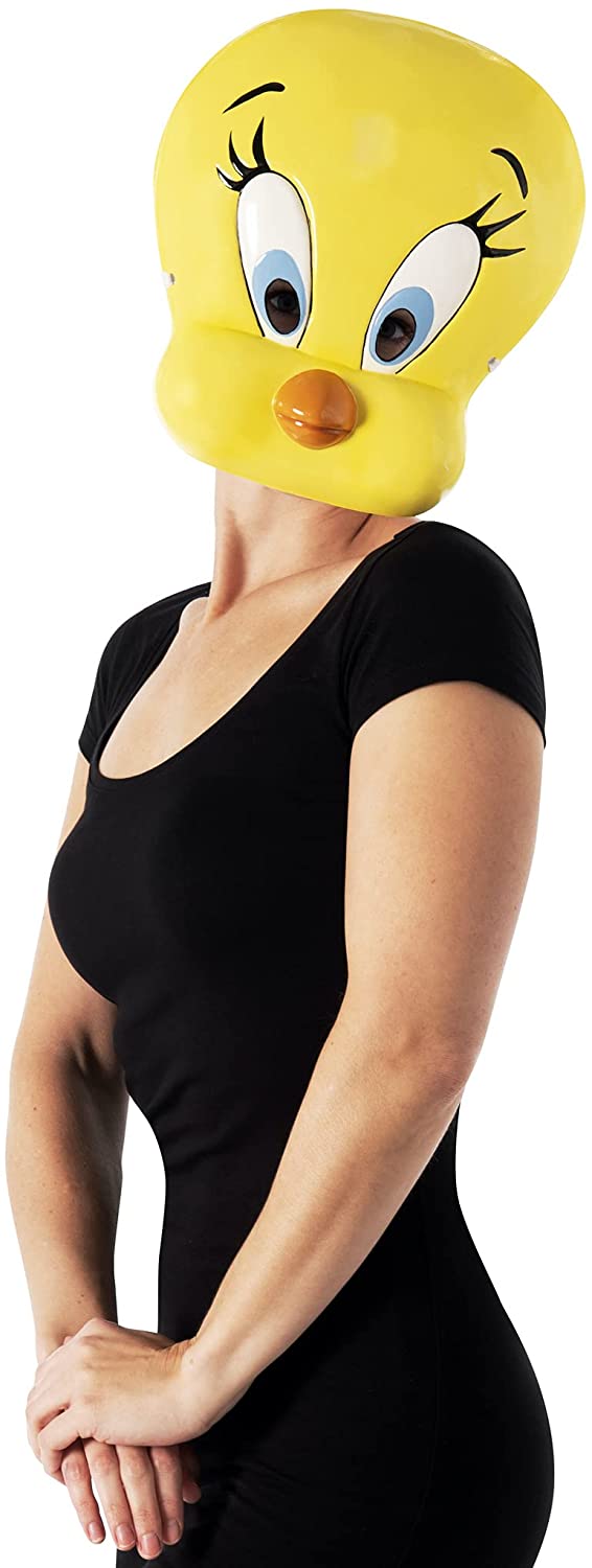 Rubie's Unisex Warner Bros. Space Jam Tweety Bird Plastic Half-Mask, One Size