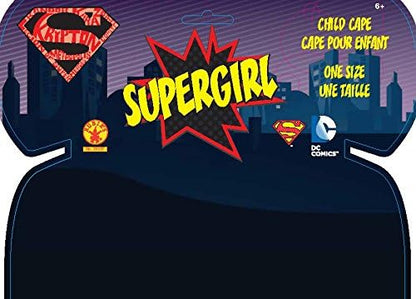 Rubie's Official DC Supergirl Child Cape One Size Super Hero