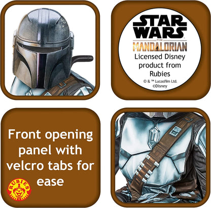 Rubies Official Star Wars The Mandalorian Adaptive Child Costume, Kids Fancy Dress Halloween