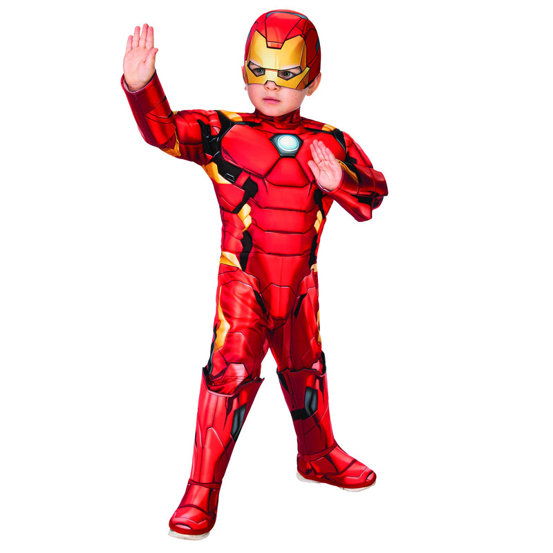 Rubies Official Marvel Avengers Iron Man Deluxe Toddler Costume, Kids Fancy Dress