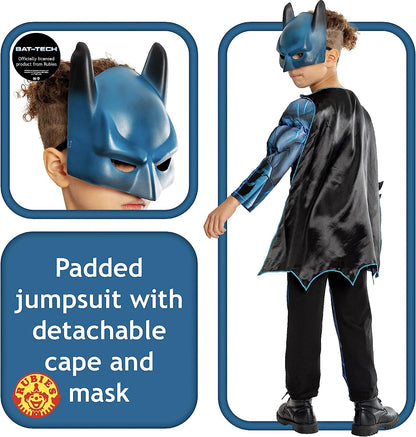 Rubies Official DC Bat-Tech Batman Child Costume, Kids Superhero Fancy Dress Halloween