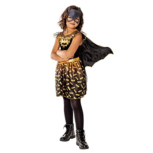 Rubies DC Batgirl Deluxe Child Dress, Girls' Superhero Fancy Costume, Size 3-4 Years