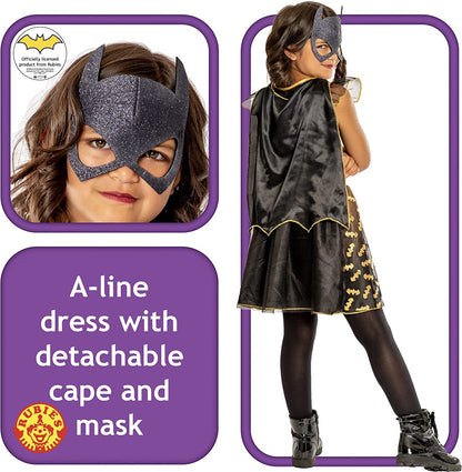 Rubies Official DC Batgirl Deluxe Child Dress, Kids Superhero Fancy Dress