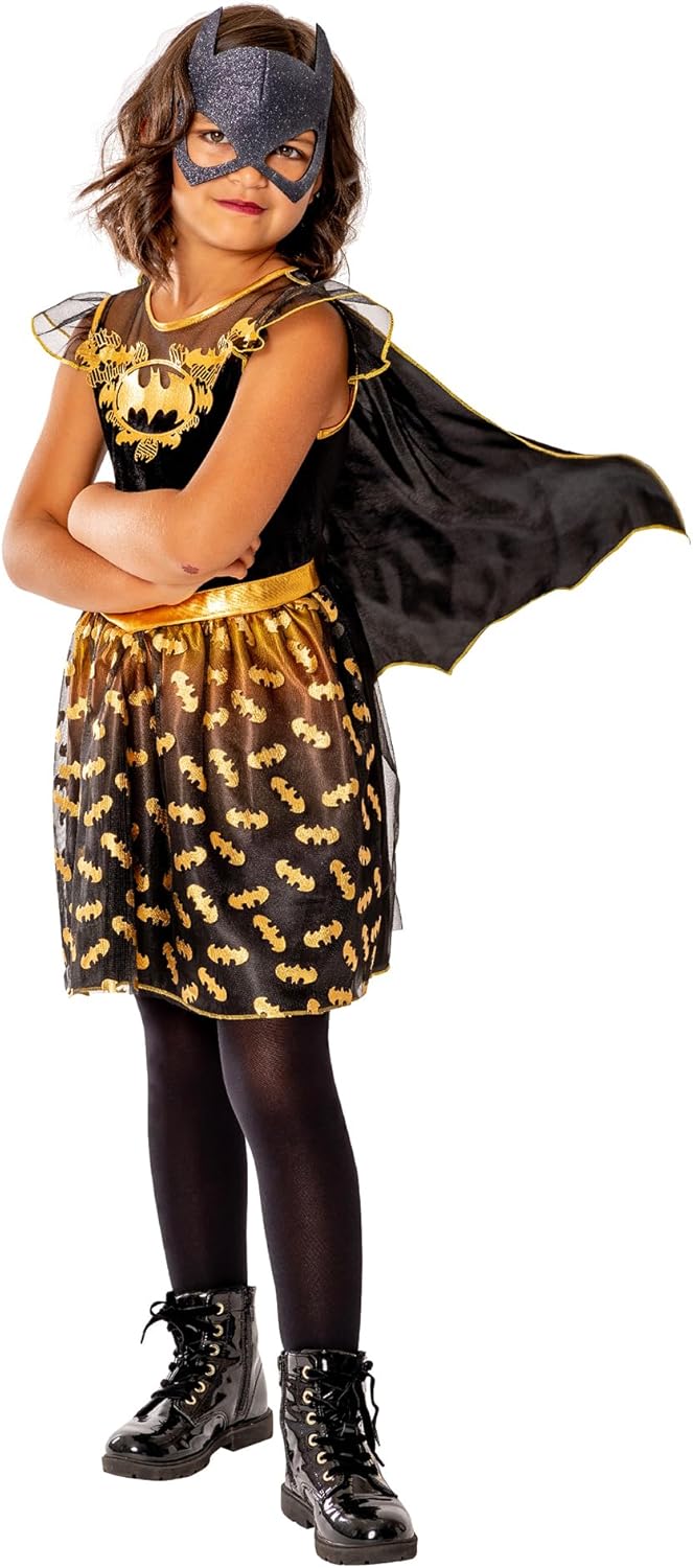 Rubies Official DC Batgirl Deluxe Child Dress, Kids Superhero Fancy Dress