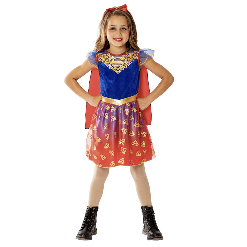 Rubie's Official DC Supergirl Deluxe Child Dress, Kids Superhero Fancy Dress