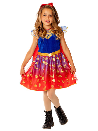 Rubie's Official DC Supergirl Deluxe Child Dress, Kids Superhero Fancy Dress