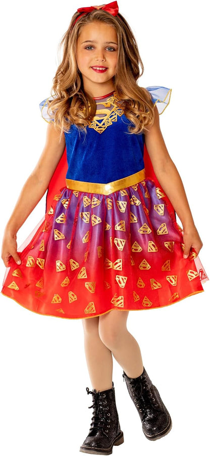 Rubie's Official DC Supergirl Deluxe Child Dress, Kids Superhero Fancy Dress