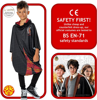 Rubies Official Harry Potter Gryffindor Child Poncho, Kids Fancy Dress