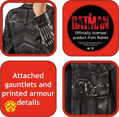 Rubies Official DC The Batman, Batman Classic Child Costume, Kids Superhero Fancy Dress Halloween
